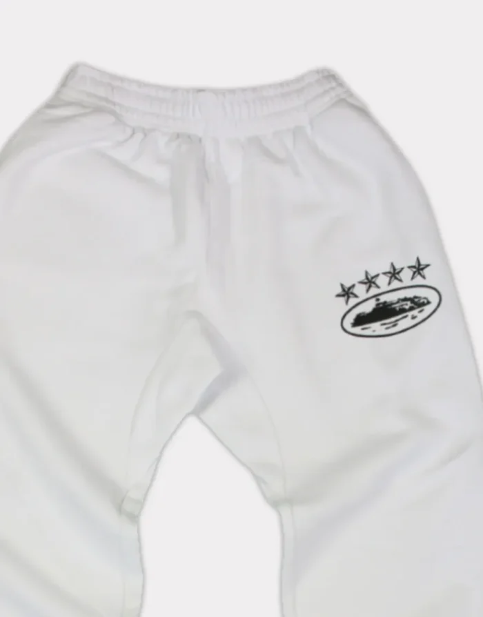 Corteiz 4Starz Alcatraz Sweatpants in White