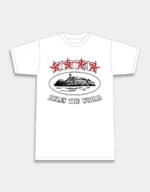 Corteiz 4Starz Alcatraz T-shirt in White