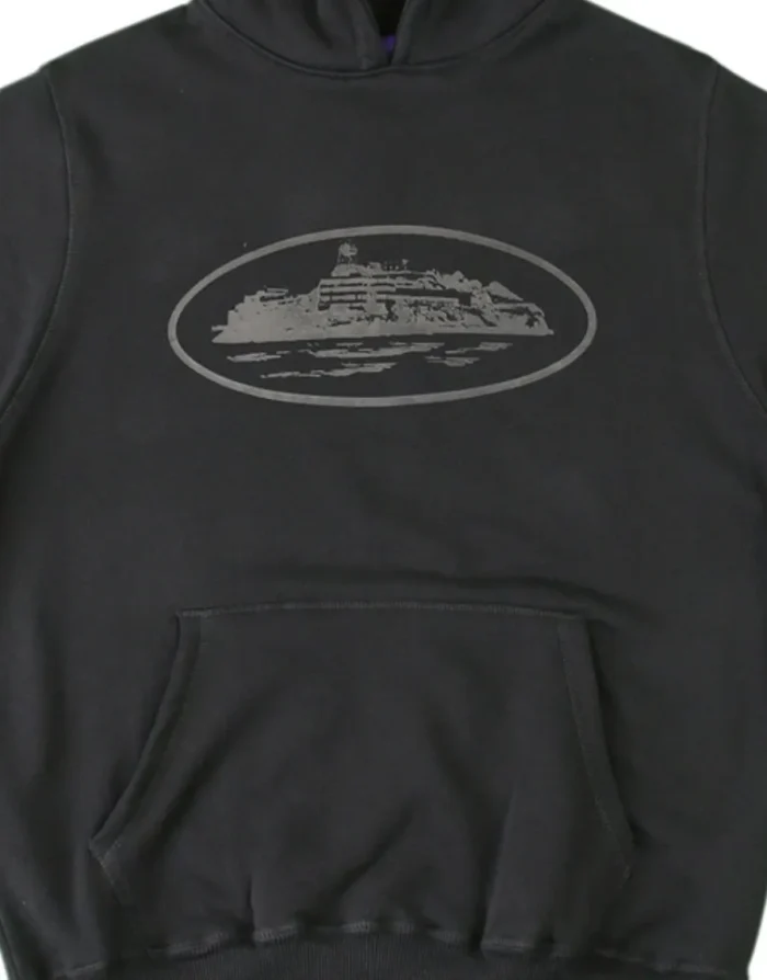 Corteiz Alcatraz Hoodie – Black