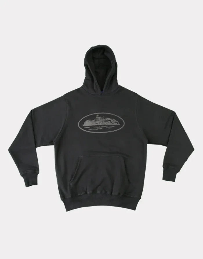 Corteiz Alcatraz Hoodie – Black