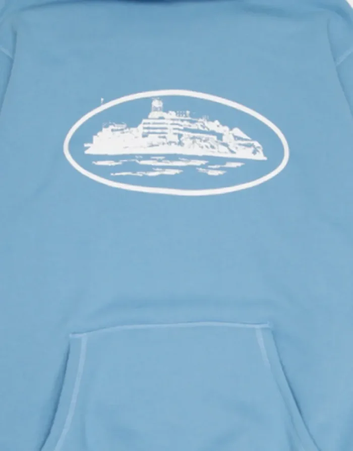 Corteiz Alcatraz Hoodie in Blue