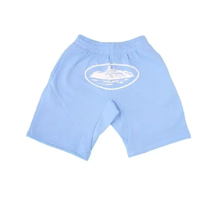 Corteiz Alcatraz Shorts in Baby Blue