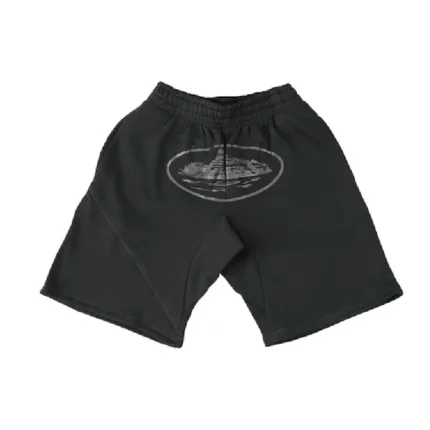 Corteiz Alcatraz Shorts Triple in Black
