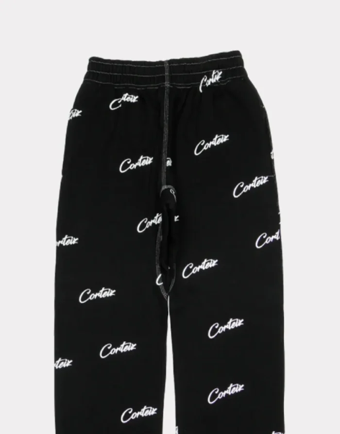 Corteiz All Over Print Joggers in Black