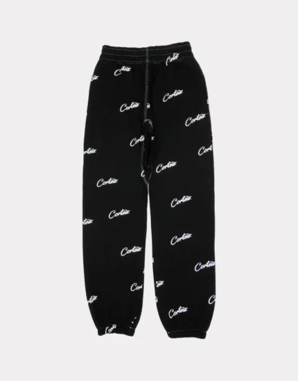 Corteiz All Over Print Joggers in Black