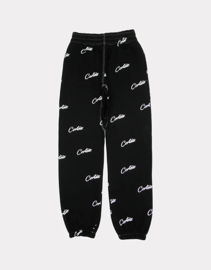 Corteiz All Over Print Joggers in Black