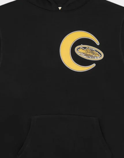 Corteiz Crescent Hoodie in Black