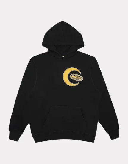 Corteiz Crescent Hoodie in Black