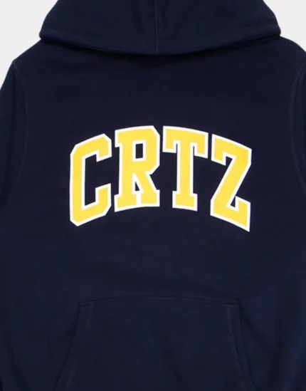 Corteiz Crtz Dropout Hoodie in Navy