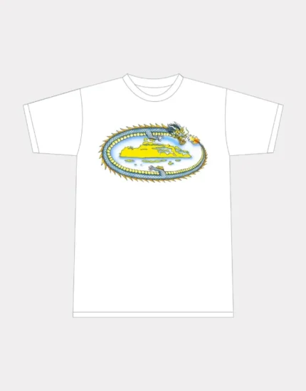 Corteiz Dragon T-shirt with White