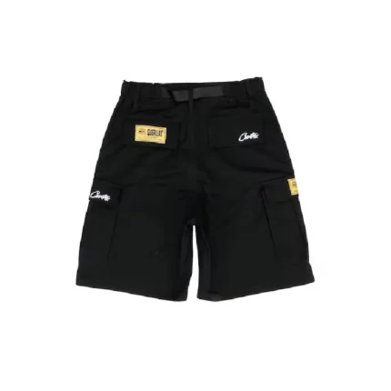 Corteiz Guerillaz 21′ Cargo Shorts in Black