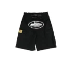 Corteiz Guerillaz 21′ Cargo Shorts in Black