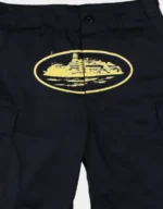 Corteiz Guerillaz 21′ Shorts in Black/ Yellow