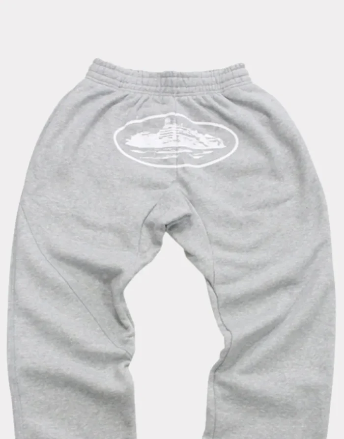 Corteiz Og Alcatraz Bottoms in Grey