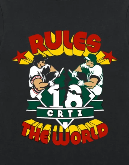 Corteiz Rtw Baseball T-Shirt with Black