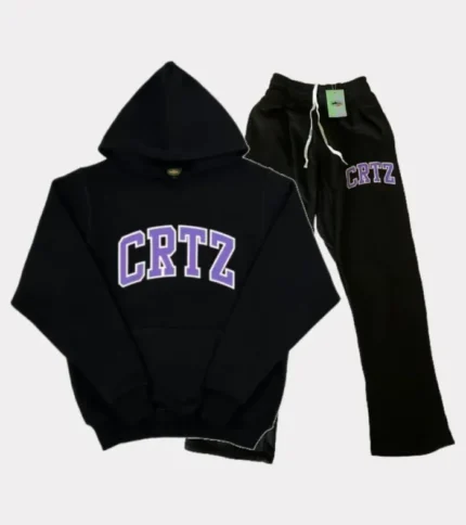 Corteiz Tracksuit in Black