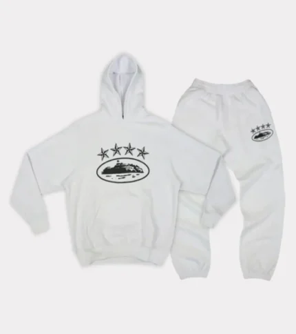 Corteiz Tracksuit in White