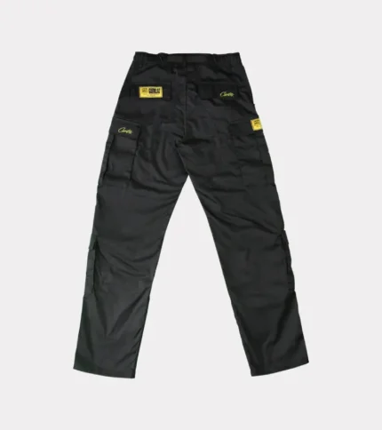 Corteiz Yella Guerillaz Cargos in Black/Yellow